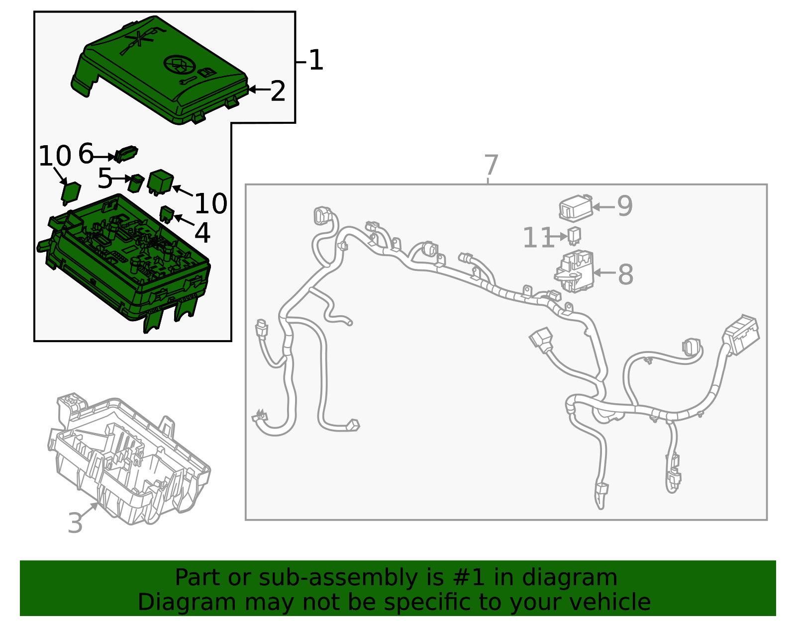 Engine Wiring Harness Junction Block - GM (95131331)