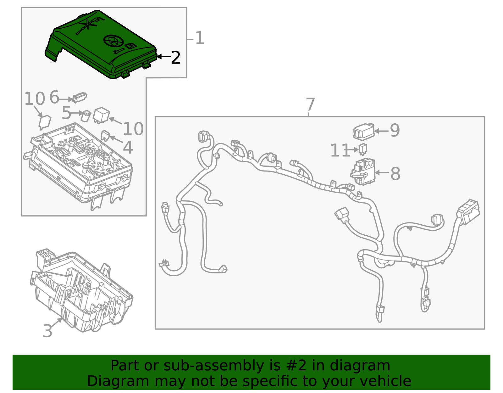 Front Compartment Fuse Block Cover - GM (95131337)