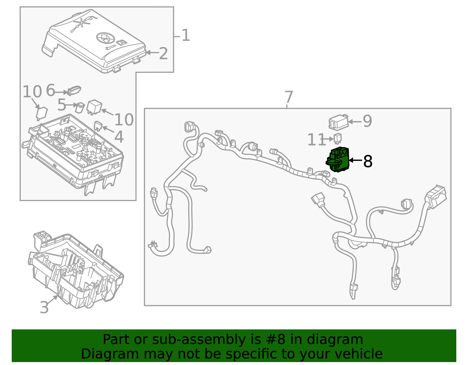 Front Compartment Fuse Auxiliary Block - GM (95250938)