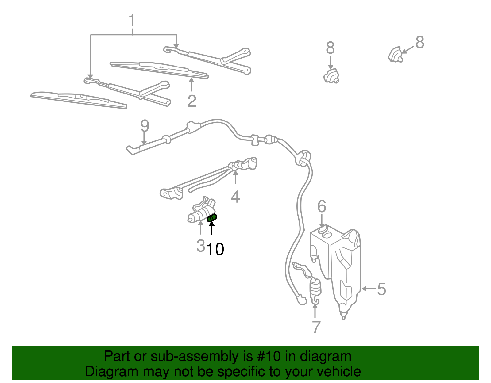 Windshield Wiper Motor Pulse Board - GM (12463090)