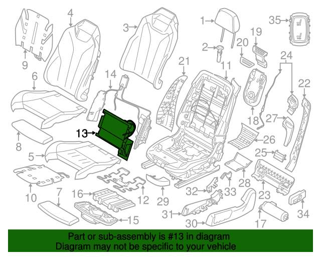 52107361959 20142020 BMW Lumbar Support (52107361959) BMW of