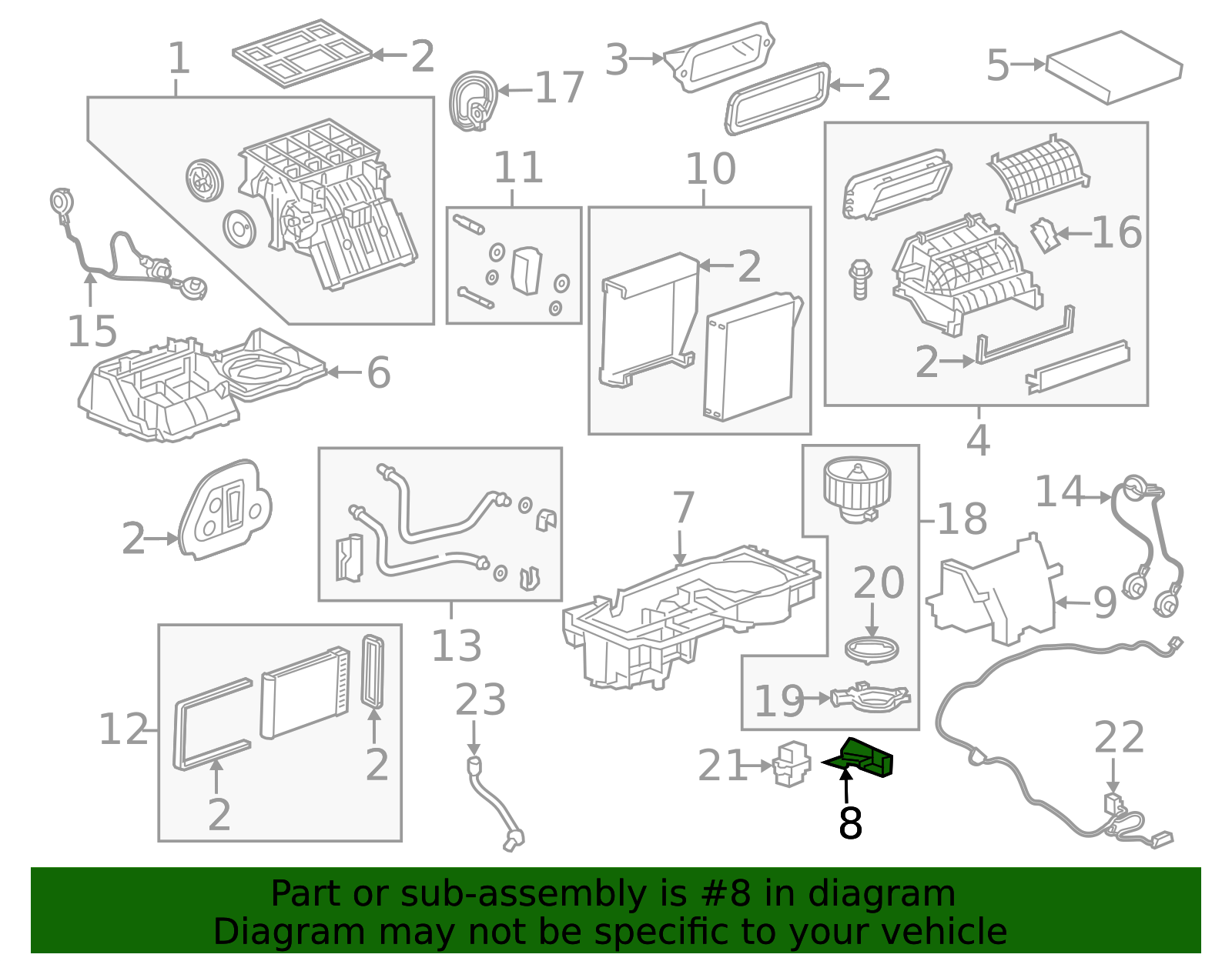 HVAC Heater Core Tube Cover - GM (95492901)