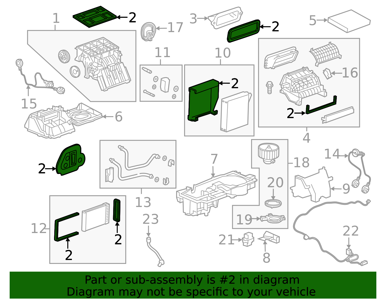 HVAC Module Gasket Kit - GM (95920151)