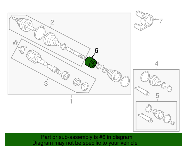 Damper Drive Shaft Toyota (4347448080) Toyota Parts