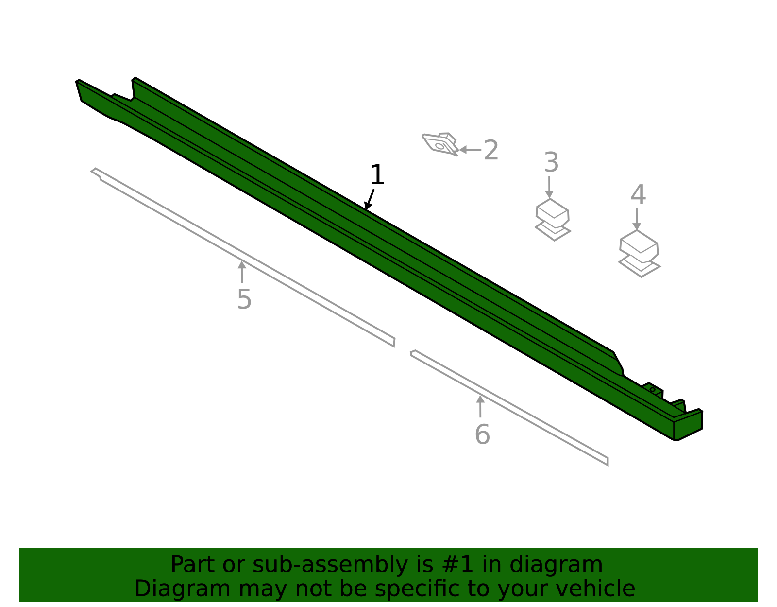 Ford OE DS7Z5410177A - Left Rocker Panel Guard