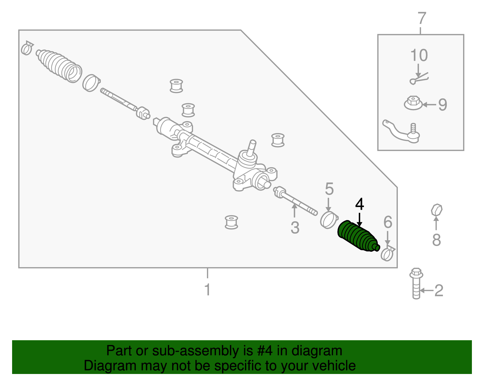 Tie Rod Boot - Scion (45535-52060)