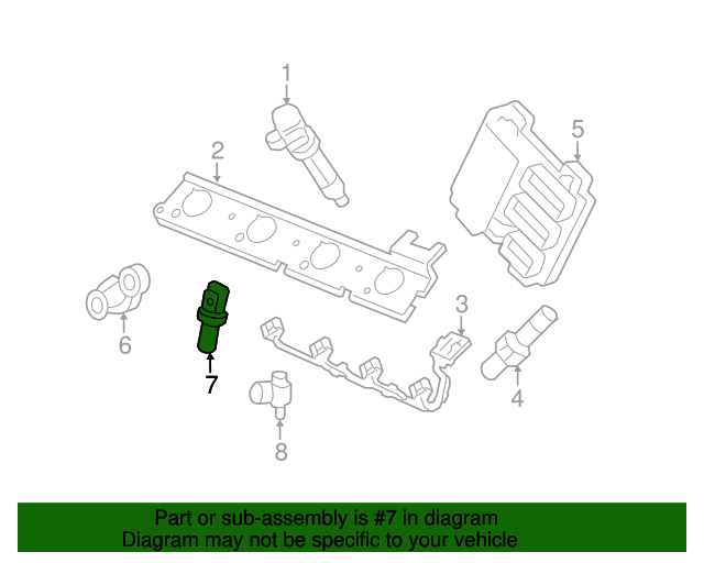 20062011 GM Engine Crankshaft Position Sensor 12580429 GM