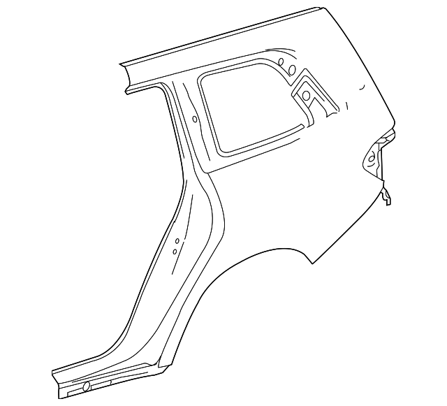 166-630-30-03 - Quarter Panel 2016-2019 Mercedes-Benz | Mercedes 