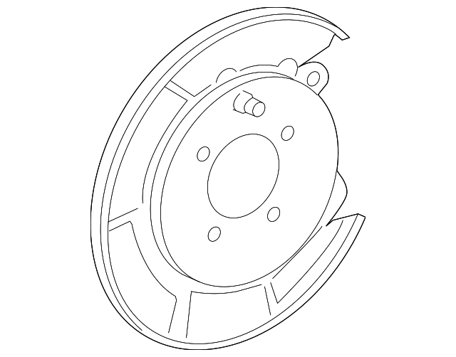 4650406040 Brake Dust Shield 20072012 Toyota Longo Toyota Parts