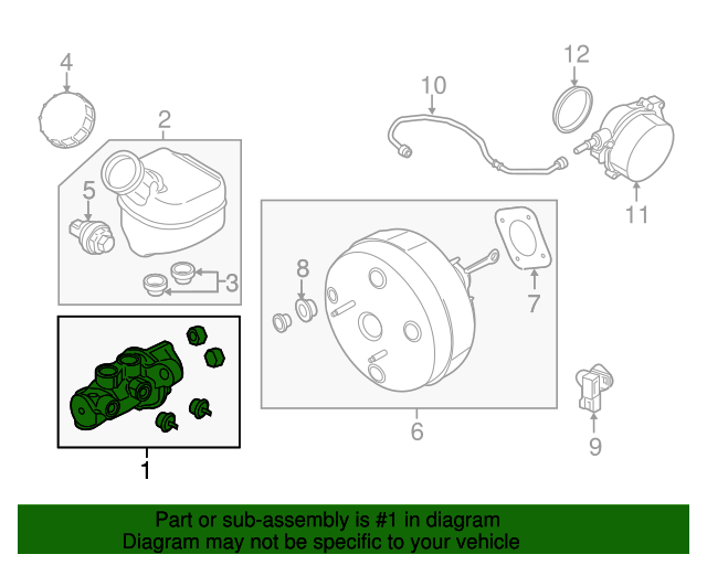 20162020 Ford Brake Master Cylinder CK4Z2140B Varsity Ford