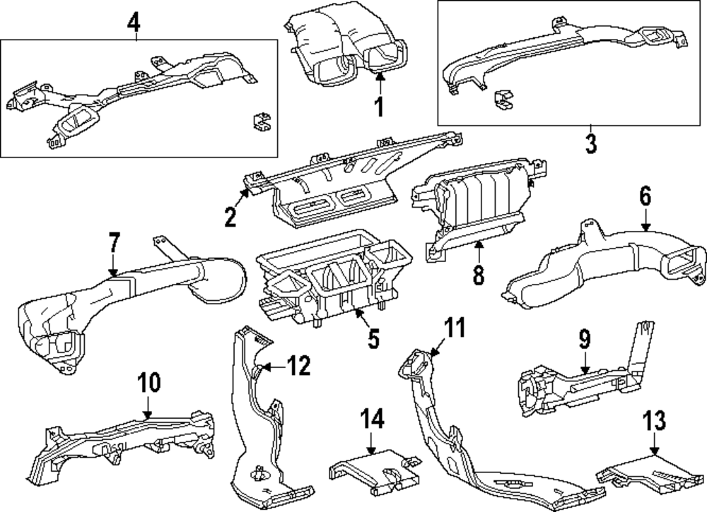 Lower Duct - Toyota (87201-0E750)