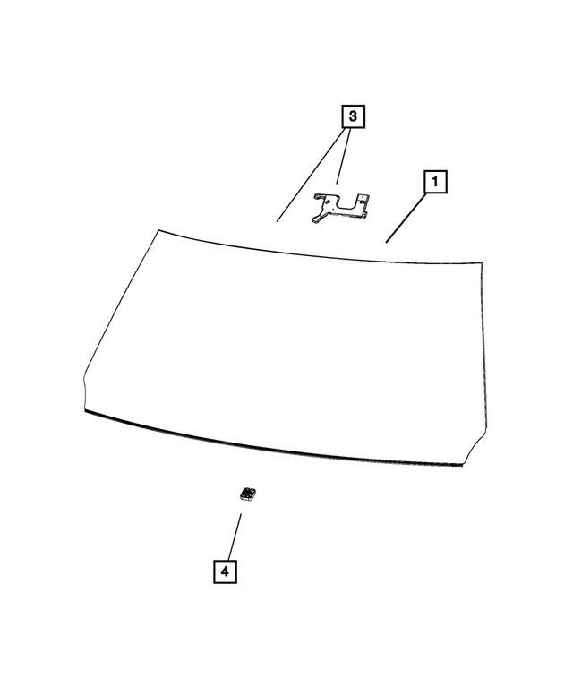 2021-2024 Ram 1500 Windshield 68451039AA | My Mopar Parts 