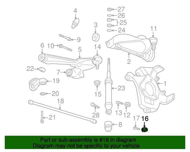 06502858 Lower Ball Joint Castle Nut 19992004 Dodge Mopar Parts