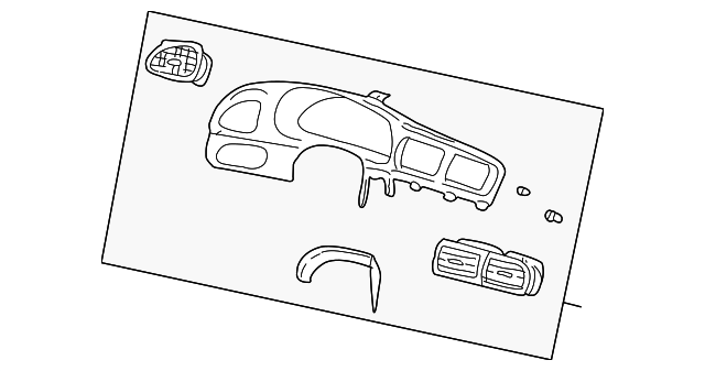 Cluster Bezel - Ford (YF1Z-54044D70-BAB)