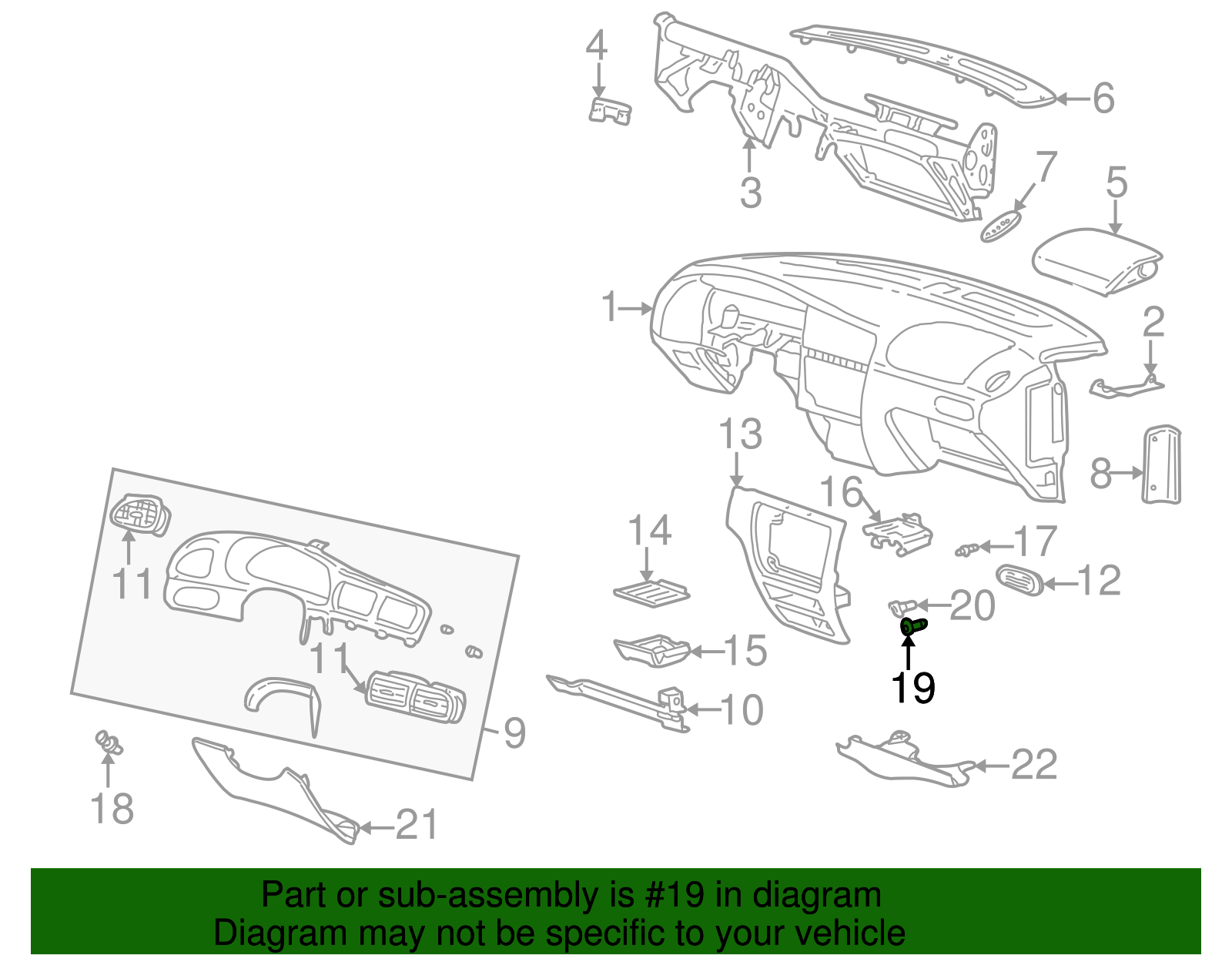 12 Volt Accessory Power Outlet Housing - Ford (YF1Z-15K040-AA)