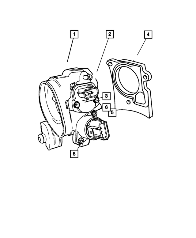 20012007 Mopar Throttle Position Sensor Screw 4778462 Mopar Estores