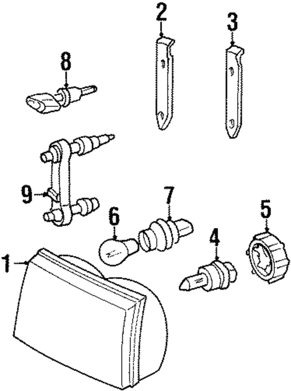 Composite Headlamp - Ford (YW3Z-13008-BB)