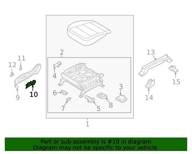 20202021 Kia Telluride Seat Switch Passenger Side (RH) 88080S2020WK