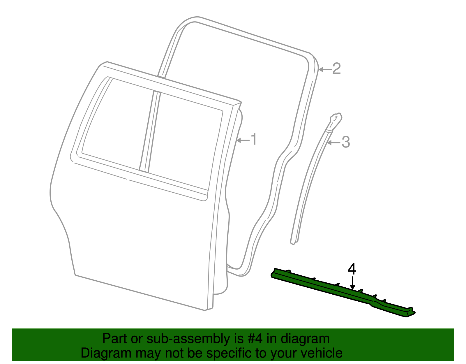 Lower Weather-Strip - Ford (YF2Z-16253A24-AA)