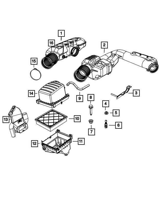 20112021 Mopar Air Cleaner Resonator 68022204AE Mopar Estores