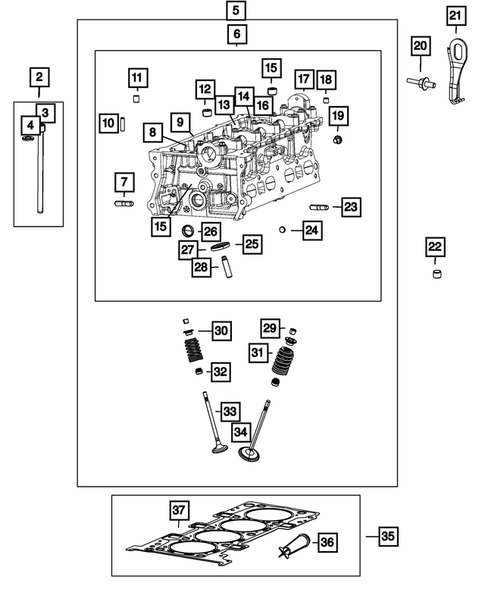 Cylinder Head for 2016 Ram ProMaster City | Mopar Factory Parts 