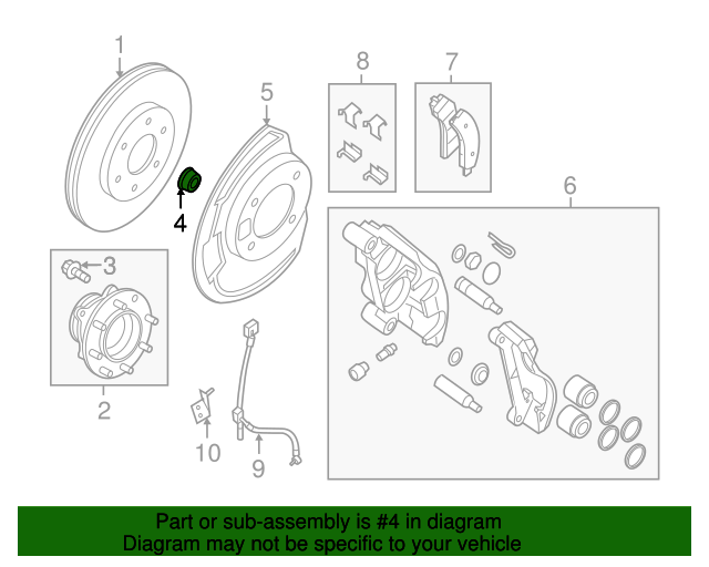 20092020 Nissan Axle Nut 40262EG01A QuirkParts