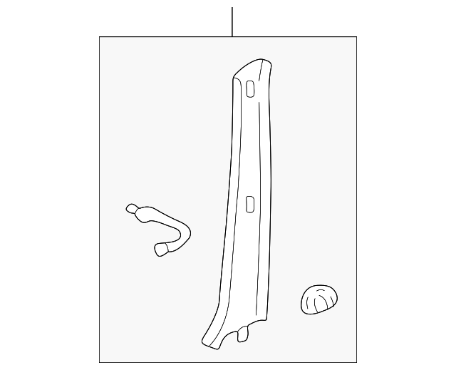 20012002 Lexus IS300 Windshield Pillar Trim 6221153022B0 Lexus of