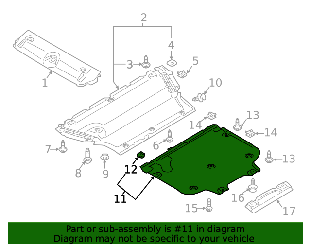 8W0863822B Rear Shield 20172023 Audi Euro Parts 4 Less