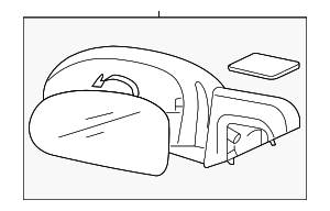 Rétroviseur Côté Passager Chauffé Pour Hyundai Sonata 2006-2010 – Right DS Willow Gray, Puissance électrique, Peinture Assortie