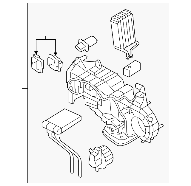 Genuine OEM Ford Evaporator Core FL1Z18D283D Genuine OEM Ford