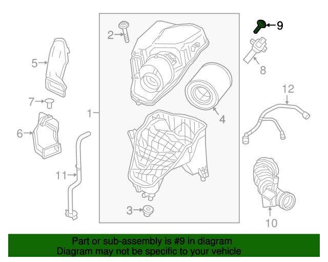 20162019 Chevrolet Cruze Mass Airflow Sensor Bolt 13465201