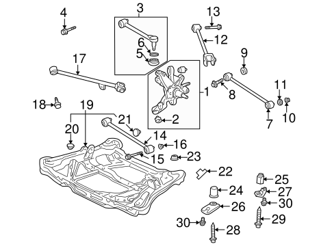 Rear Suspension for 2006 Honda Accord | Honda Parts Online