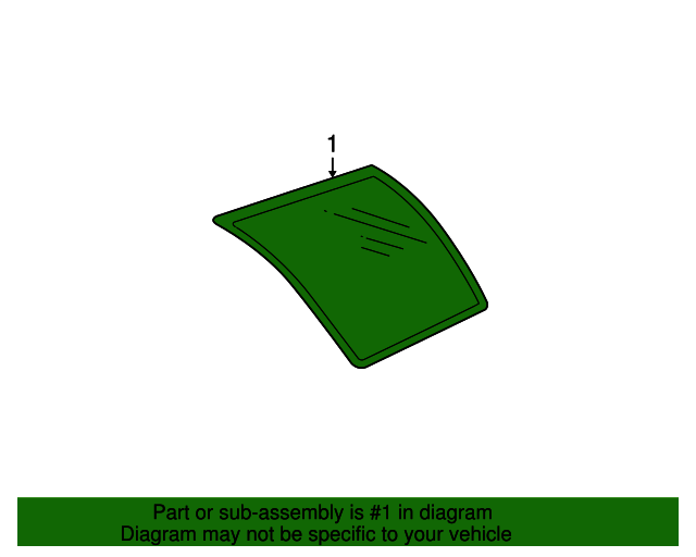 19952004 GM Side Panel Glass 15766469