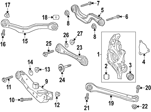 Rear Suspension for 2024 Chevrolet Traverse | GMPartsDirect.com