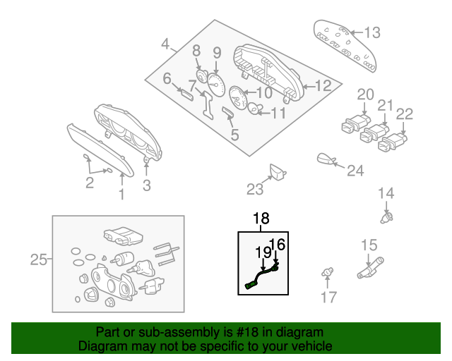 2001-2006 Hyundai Santa Fe Switch Assembly 93170-26000 | QuirkParts