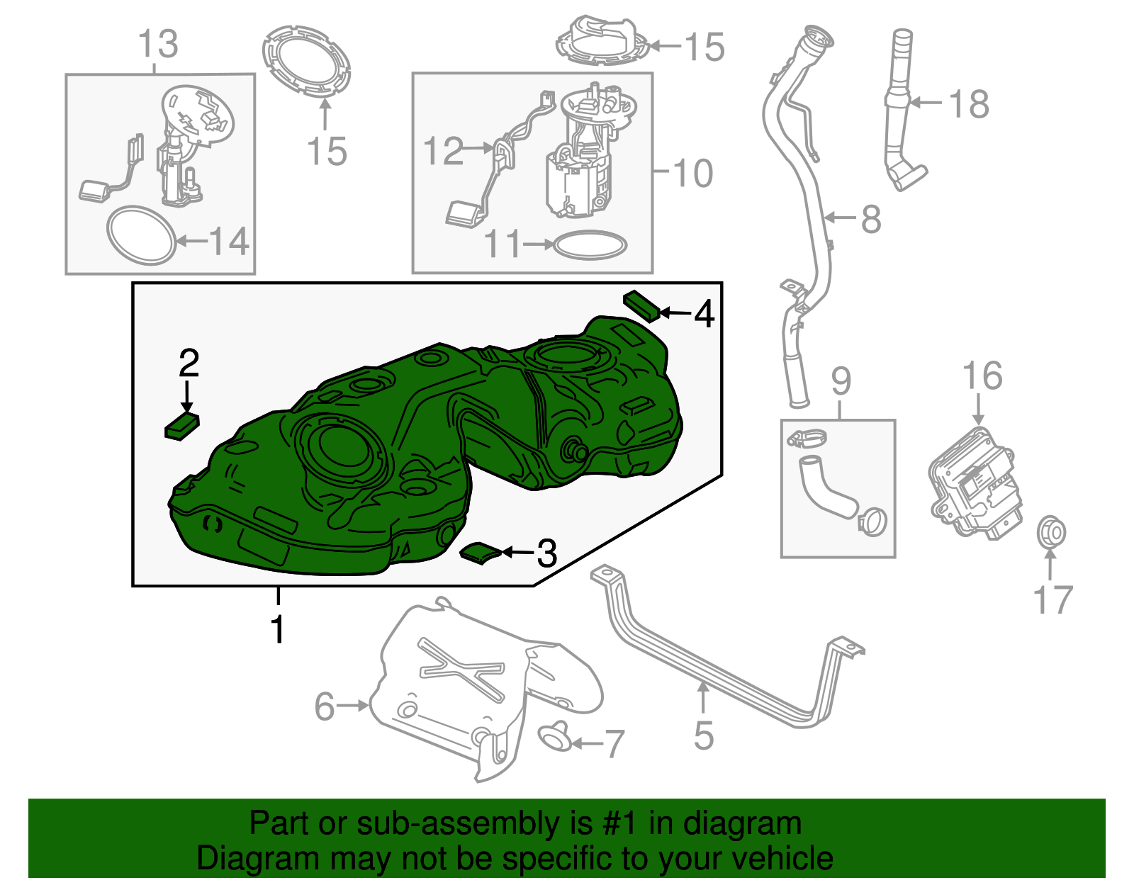 Fuel Tank - Cadillac (84119329)