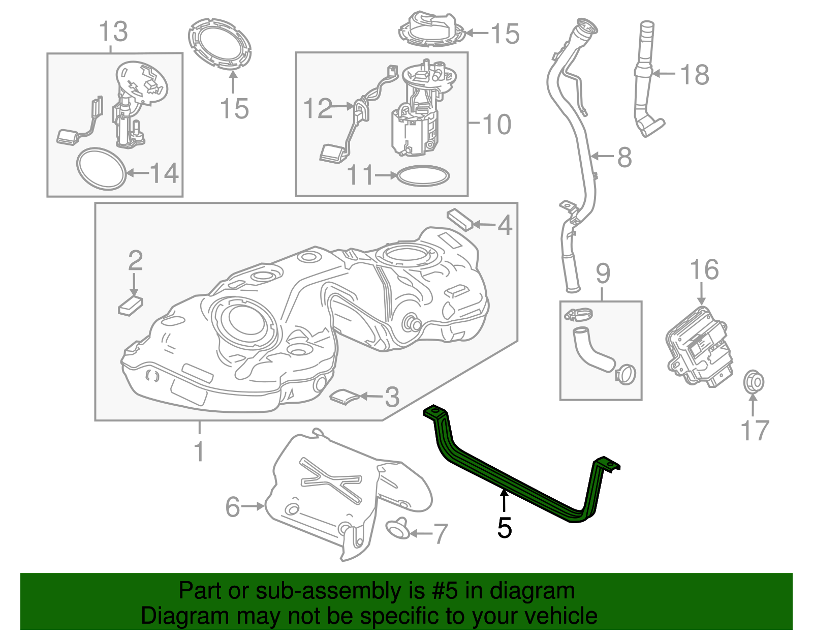 Fuel Tank Strap - GM (84032382)
