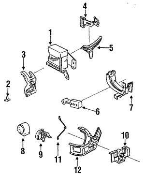 22570831 - Engine: Motor Mount Bolt for Chevrolet: Beretta, Corsica Image