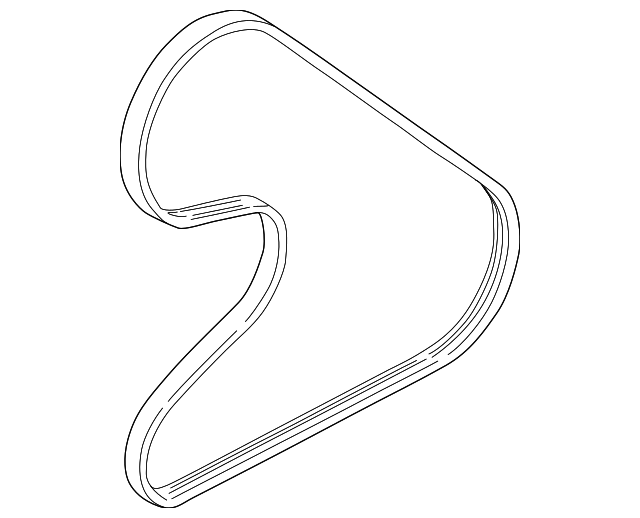 20042005 Mitsubishi Eclipse Power Steering Belt MN195135 Auto Parts