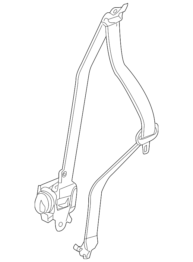 868859NB3B Belt & Retractor 20152020 Infiniti QX60 Infiniti