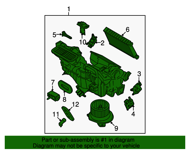 20082011 Ford Focus Evaporator Assembly AS4Z19B555C OEM Parts Online