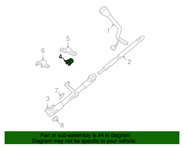 19922019 Ford Shift Tube Bushing F3TZ7L278A OEM Parts Online