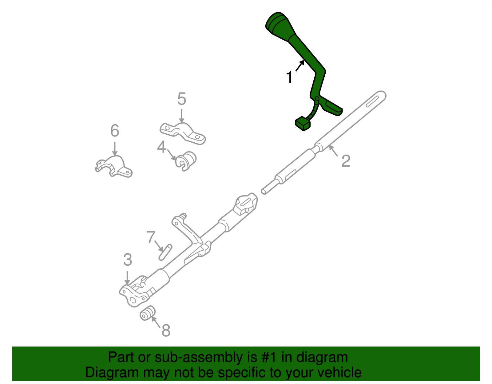Gear Shift Assembly - Ford (XW7Z-7210-AMB)