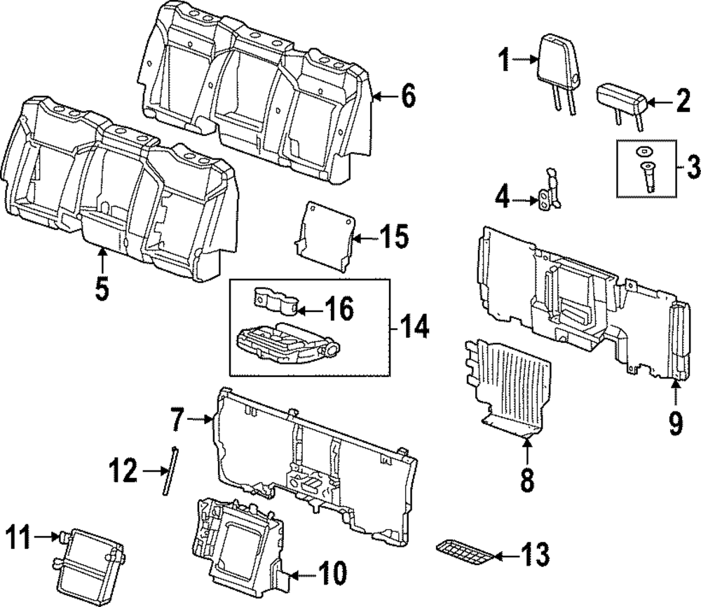 Storage Compartment Hinge - GM (84429737)