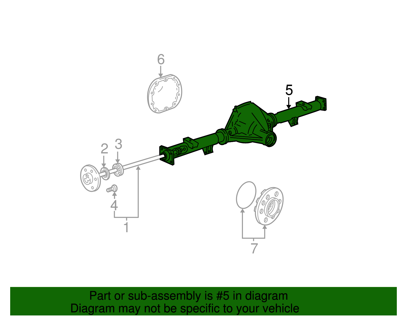 Axle Housing - Ford (YL3Z-4010-A)