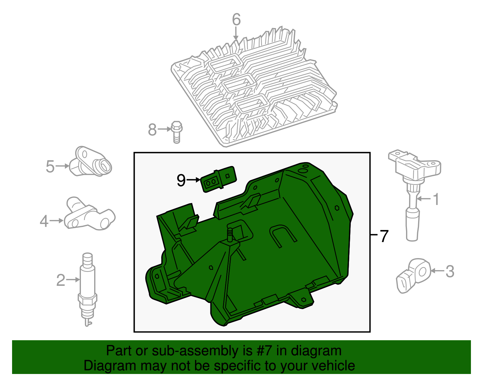Engine Control Module Bracket - GM (84013975)