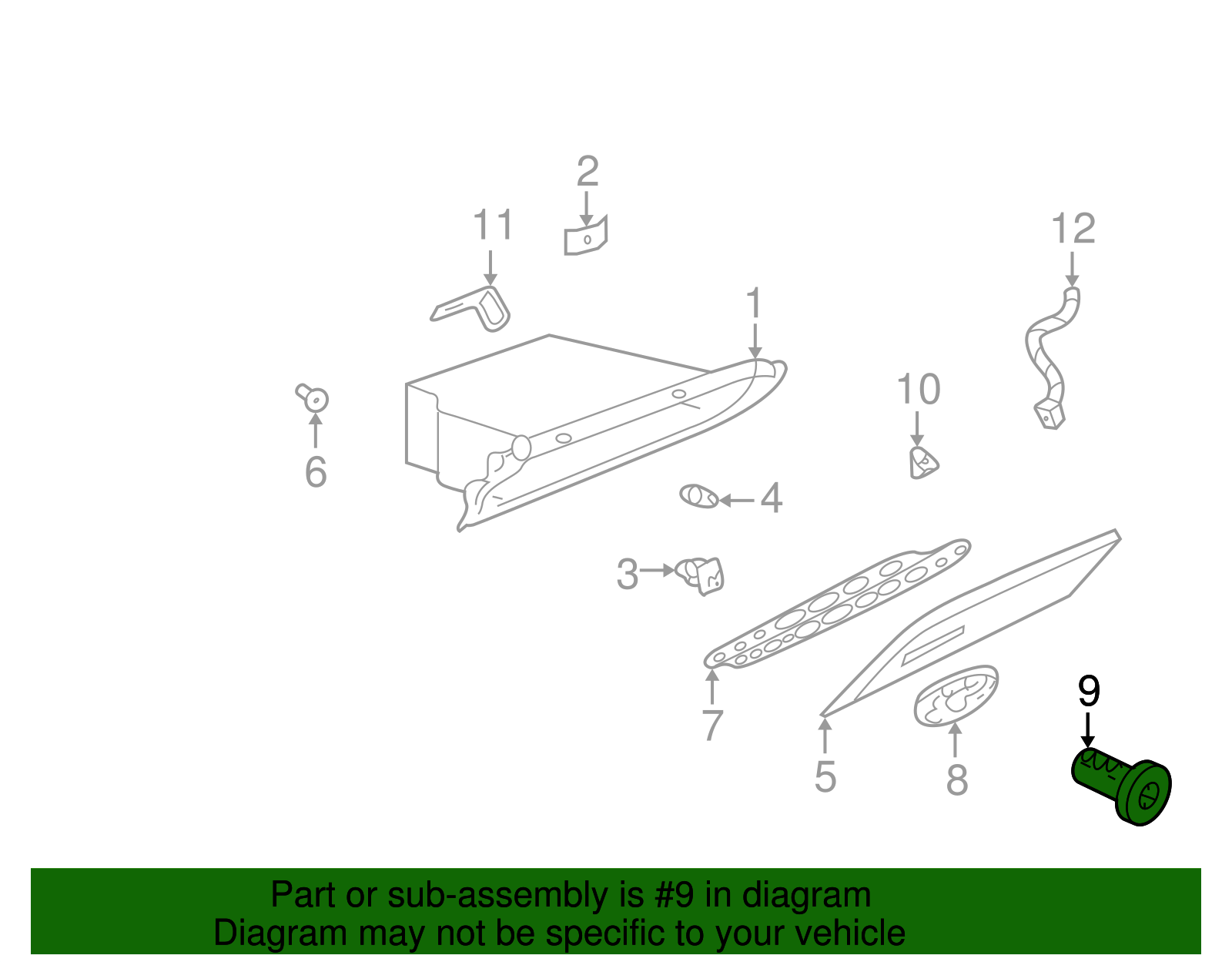 Lock Cylinder - GM (12458177)