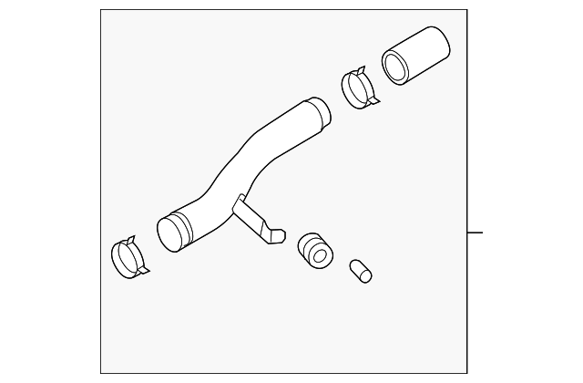 Intake Pipe - Volkswagen (7L6-128-654-B)