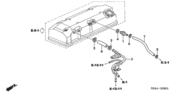 Breather Tube ('06-) for 2006 Honda S2000 #0