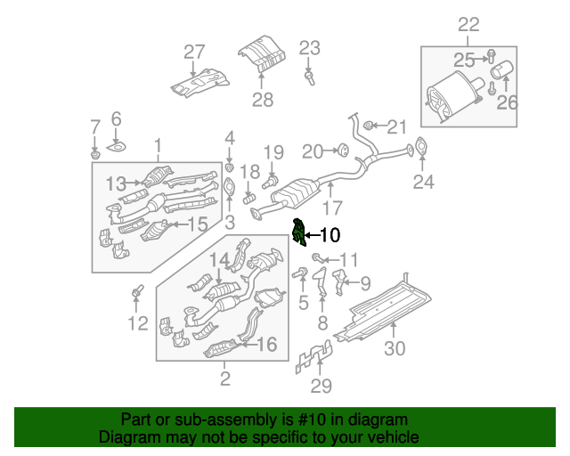 20042005 Subaru Exhaust System Hanger Bracket 44021AE020 Subaru